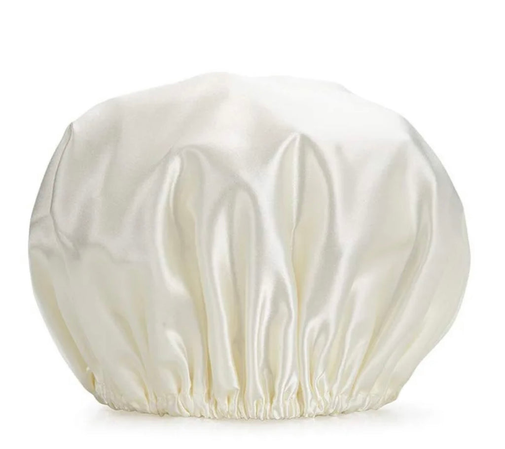 Satin-lined Shower Caps
