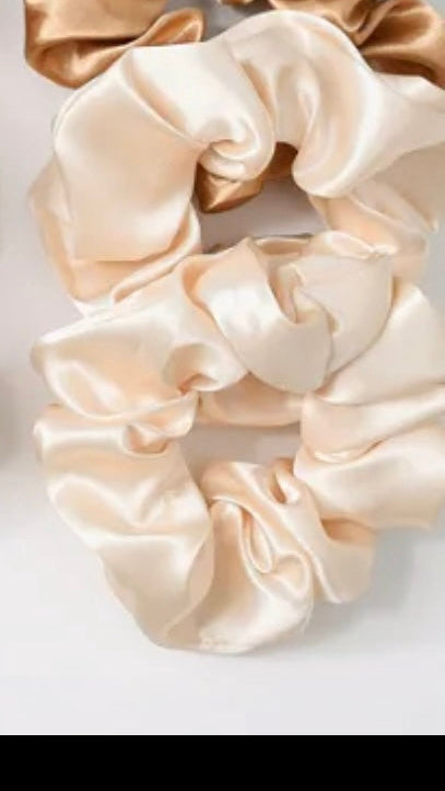Small satin scrunchies